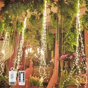 220 LED Firefly Fairy Lights Battery Operated Remote Waterproof